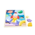Fisher Price. Drewniane puzzle kosmos