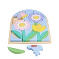 Fisher Price. Drewniane puzzle kwiaty