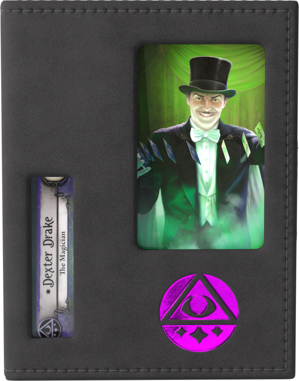 Gamegenic: Arkham Horror - Investigator Deck Tome - Mystic (Black-Purple)