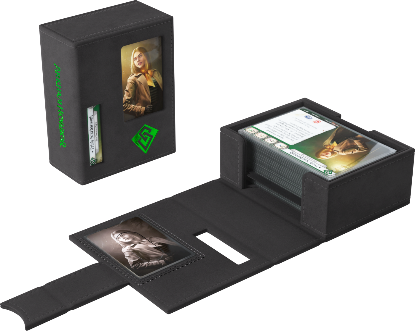 Gamegenic: Arkham Horror - Investigator Deck Tome - Rogue (Black-Green)