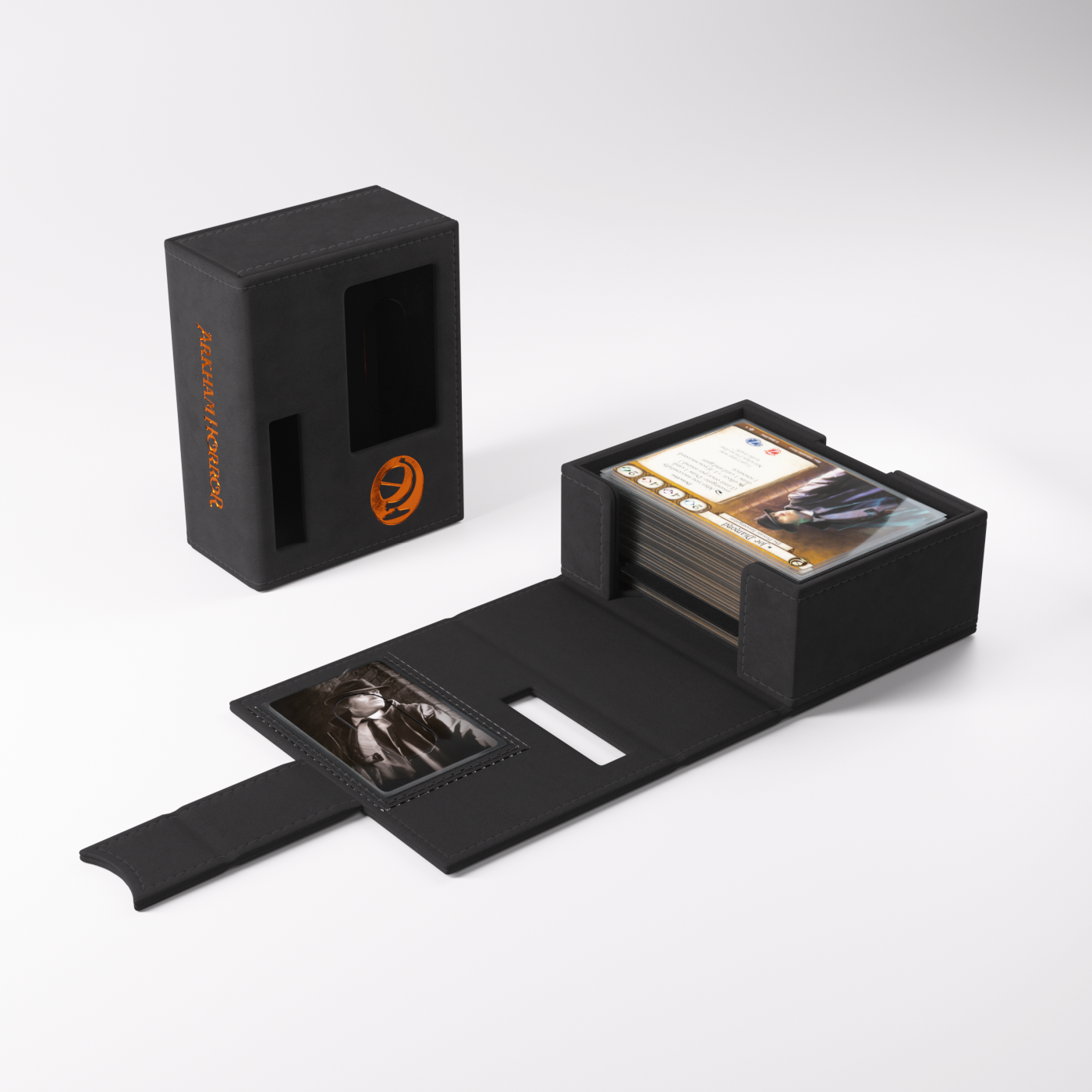 Gamegenic: Arkham Horror - Investigator Deck Tome - Seeker (Black-Orange)