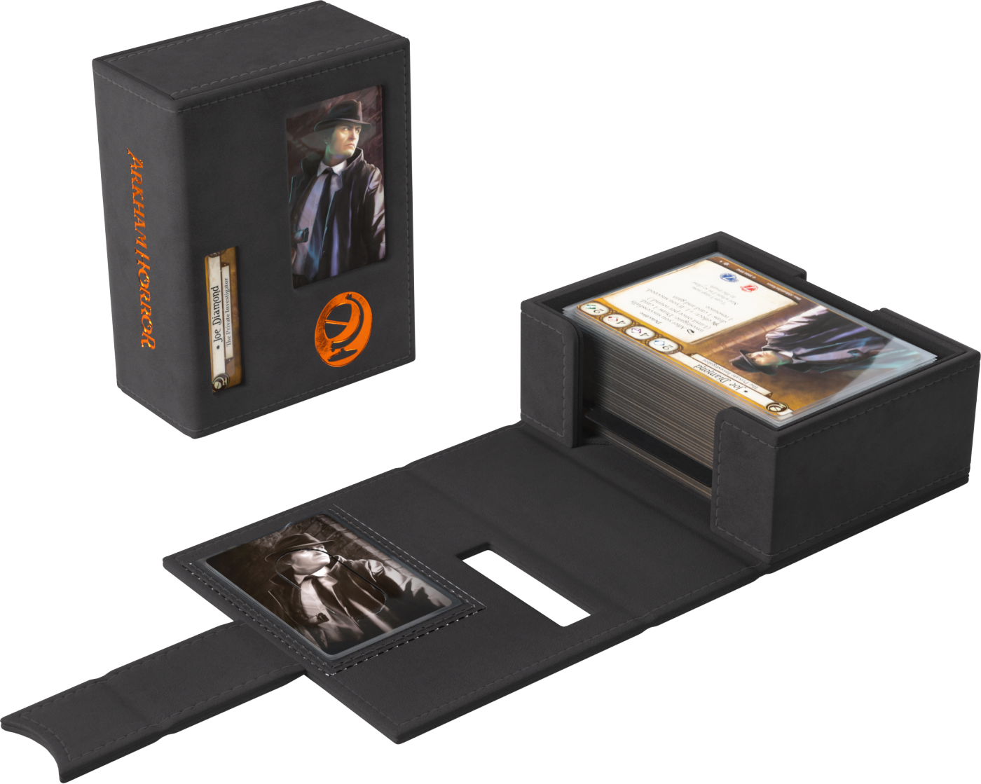 Gamegenic: Arkham Horror - Investigator Deck Tome - Seeker (Black-Orange)