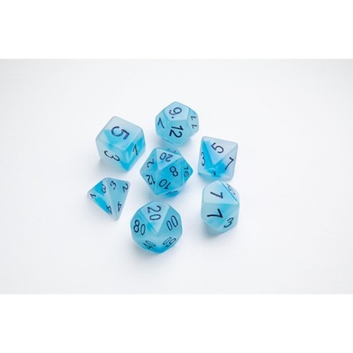 Gamegenic: Glow Series - RPG Dice Set - Icy Crumbs