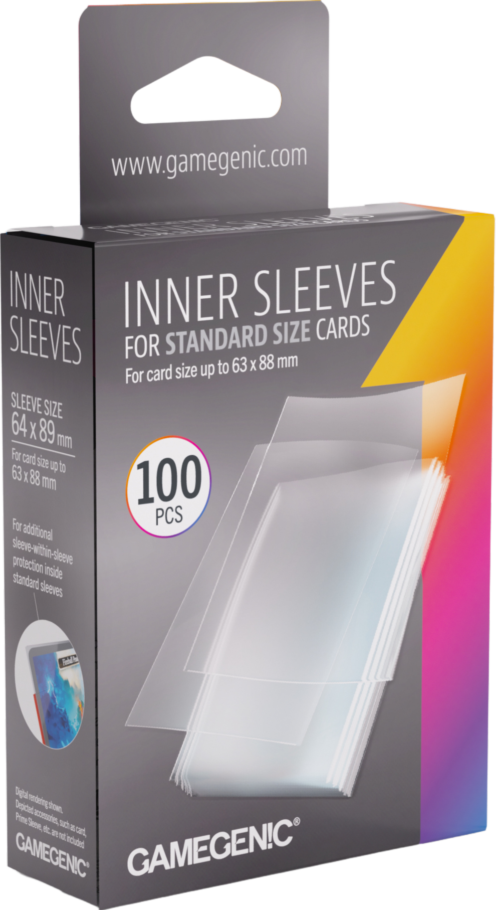 Gamegenic: Inner Sleeves - Standard (64x89 mm) - 100 sztuk