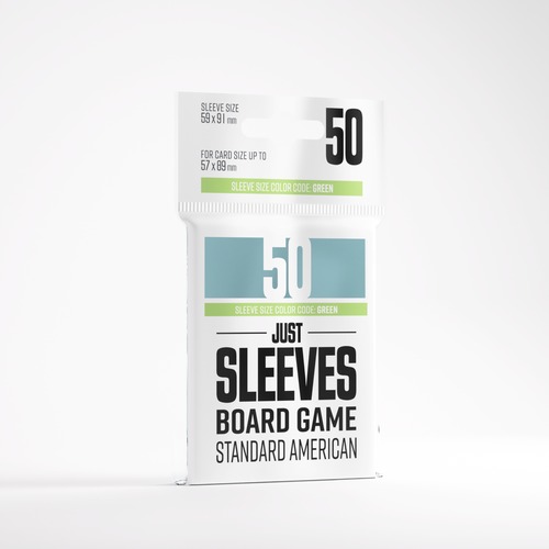 Gamegenic: Just Sleeves - Board Game Sleeves (59 x 91 mm) 50 sztuk, Clear