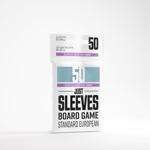 Gamegenic: Just Sleeves - Board Game Sleeves (62 x 94 mm) 50 sztuk, Clear