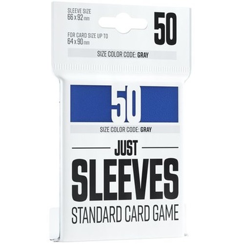 Gamegenic: Just Sleeves - Standard Card Game Sleeves (66x91 mm), Niebieskie, 50 sztuk