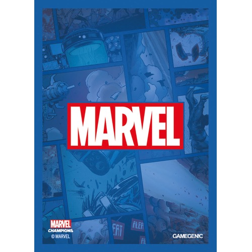 Gamegenic: Marvel Champions Art Sleeves (66 mm x 91 mm) Blue 50+1 szt.