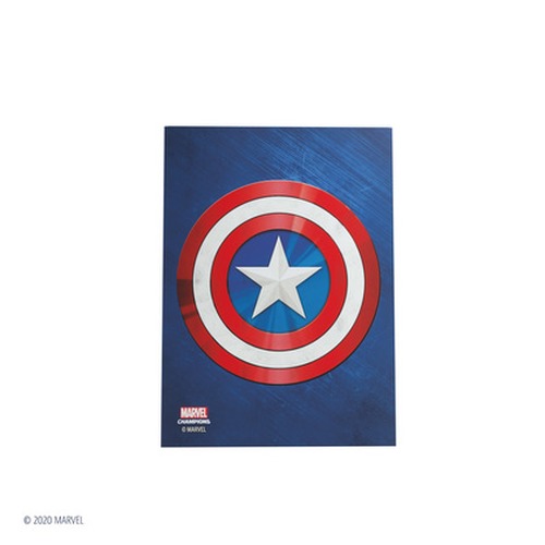 Gamegenic: Marvel Champions Art Sleeves (66 mm x 91 mm) Captain America 50+1 szt.