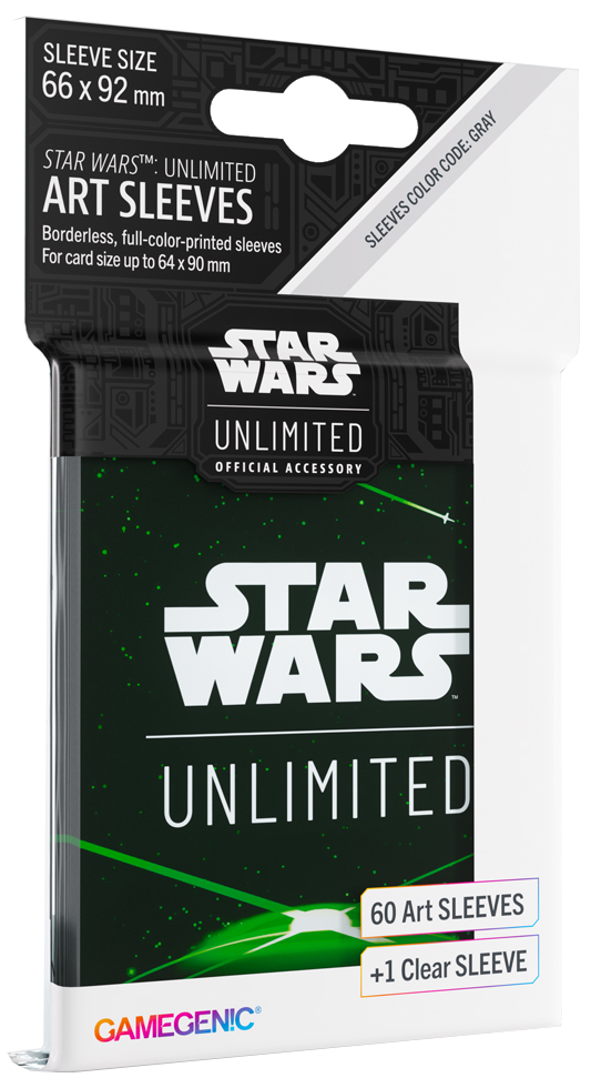 Gamegenic: Star Wars Unlimited - Art Sleeves - Card Back Green