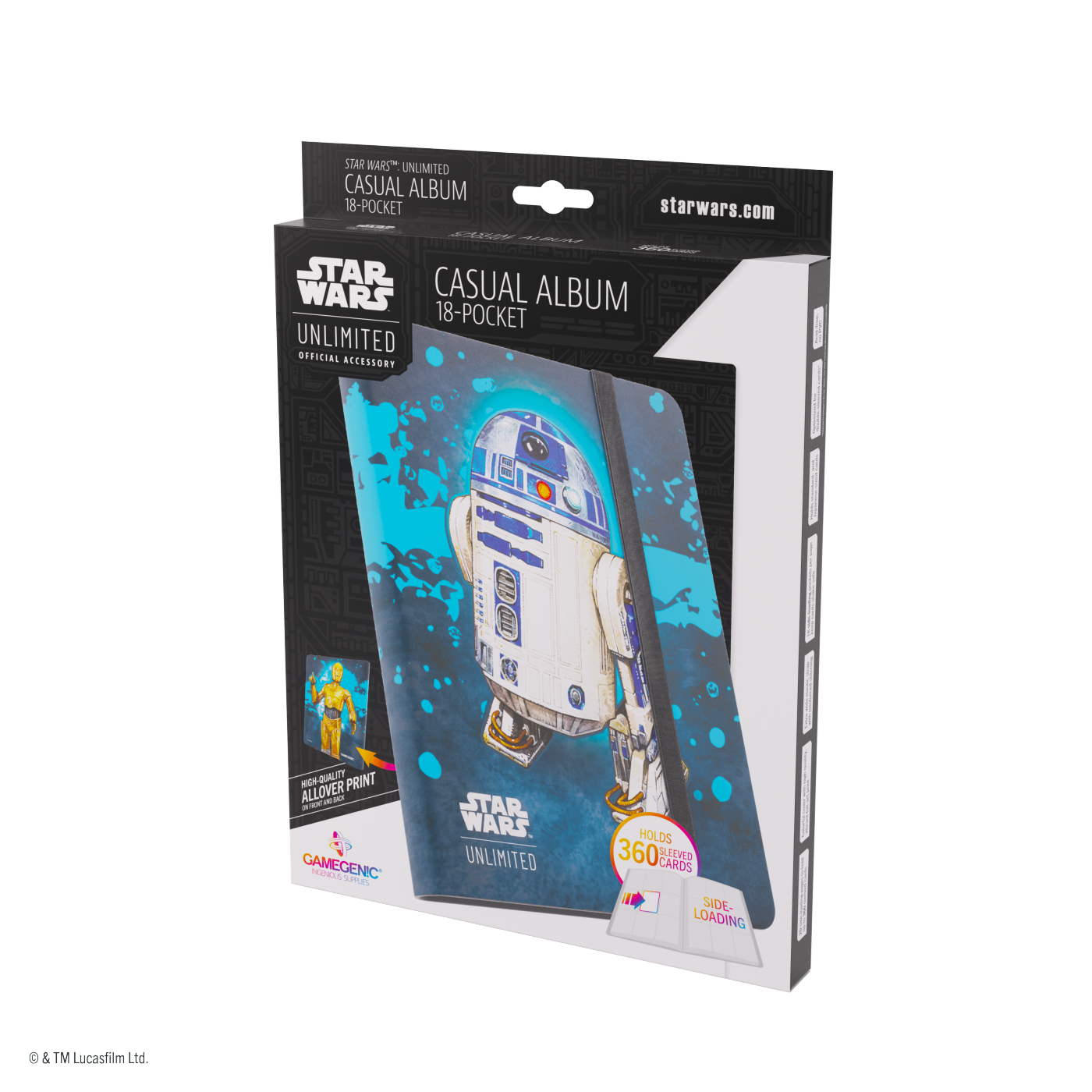 Gamegenic: Star Wars Unlimited Card Game - 18-Pocket Album - C-3PO/R2-D2