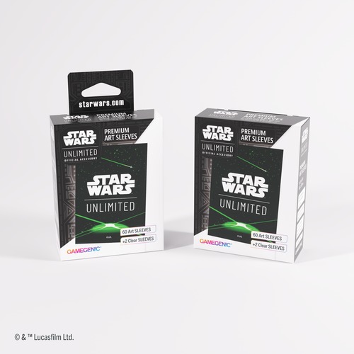 Gamegenic: Star Wars Unlimited Card Game - Premium Art Sleeves - Card Back Green