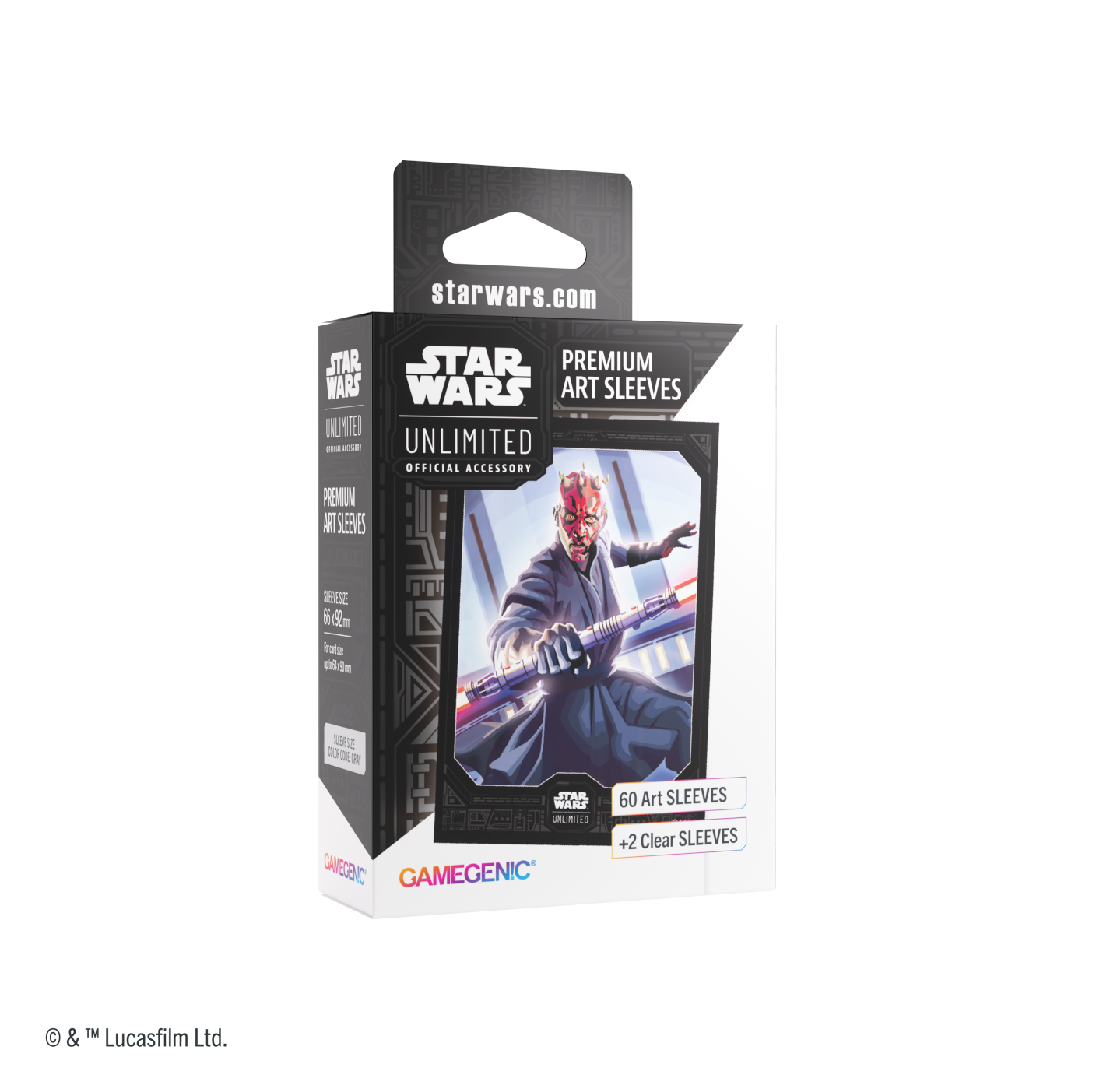 Gamegenic: Star Wars Unlimited Card Game - Premium Art Sleeves - Darth Maul