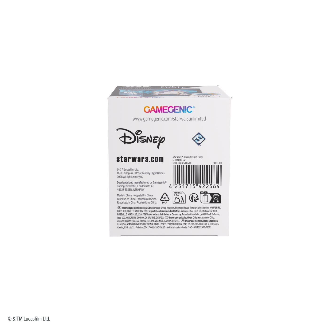 Gamegenic: Star Wars Unlimited Card Game - Soft Crate - C-3PO/R2-D2