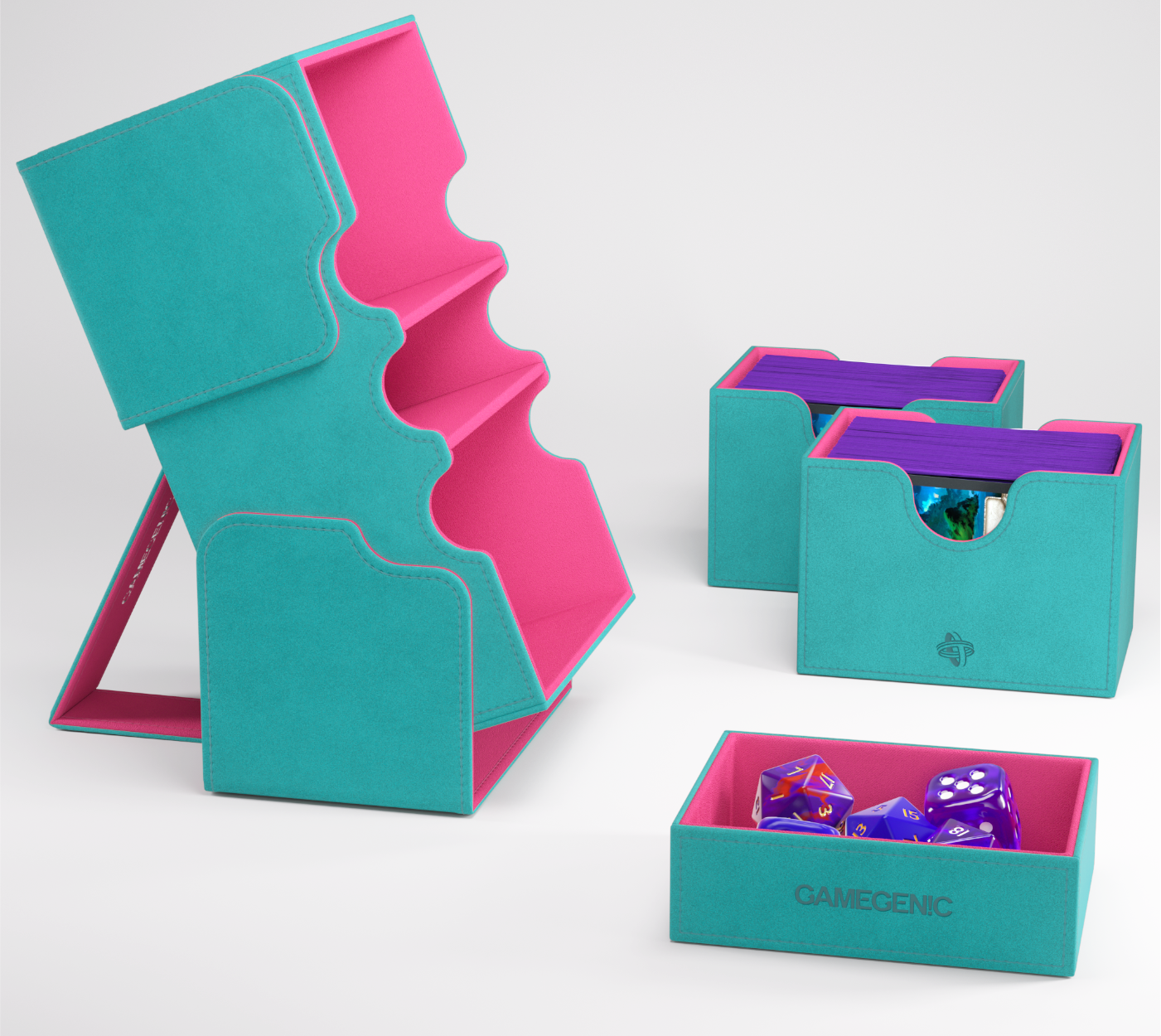 Gamegenic: Stronghold 200+ XL Convertible - Teal/Pink