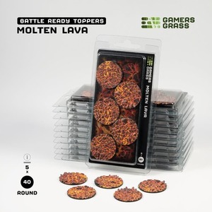 Gamers Grass: Molten Lava - Round 40mm (x5)