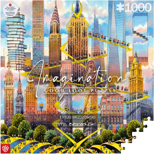 Good Loot Puzzle: Imagination - Tytus Brzozowski - Nowy Jork / New York (1000 elementów)