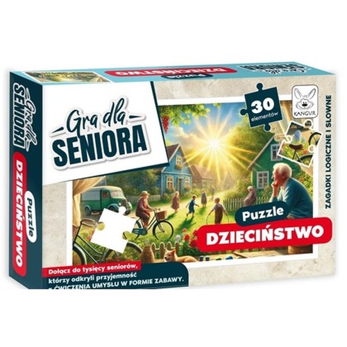 Gra dla Seniora. Puzzle Dzieciństwo
