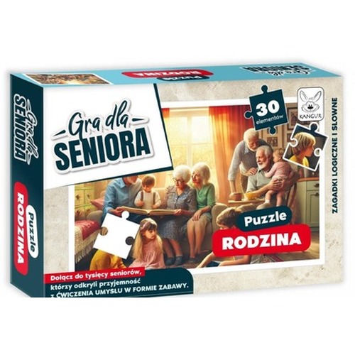 Gra dla Seniora. Puzzle Rodzina
