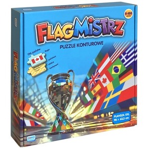 Gra Flagmistrz Puzzle konturowe