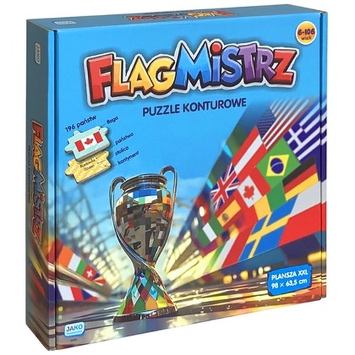 Gra Flagmistrz Puzzle konturowe