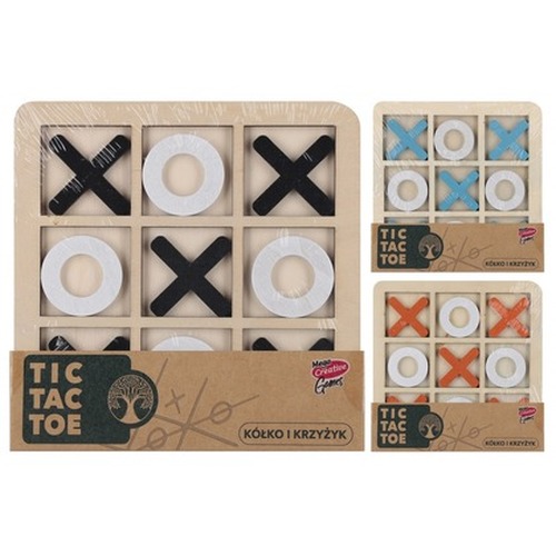 Gra Kółko i Krzyżyk drewniana 1szt.mix