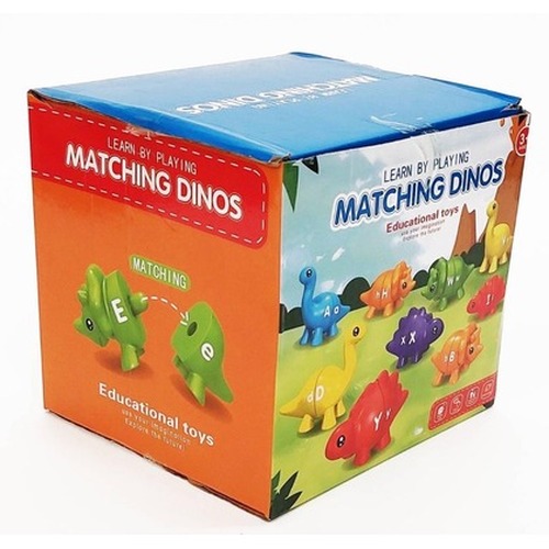 Gra Montessori: Dinozaury Literki 26el