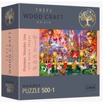 Gra puzzle drewniane 500 elementów Magiczny świat