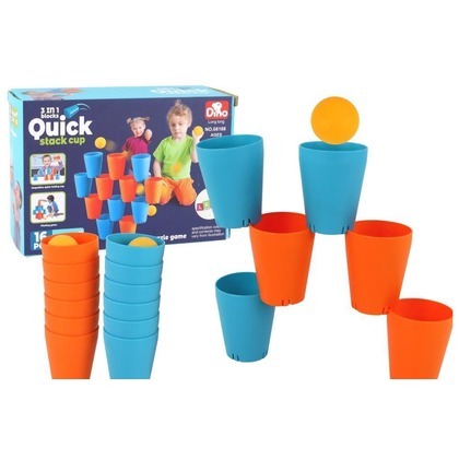 Gra sensoryczna kubki 3w1 16el