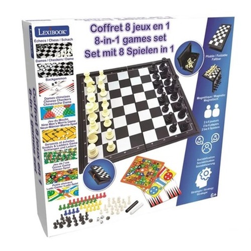 Gry planszowe magnetyczne 8w1 Lexibook JGM800