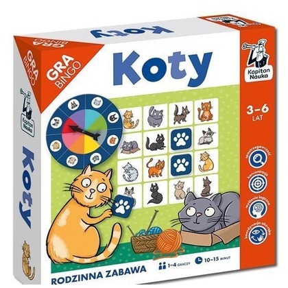 Kapitan Nauka. Koty. Gra bingo