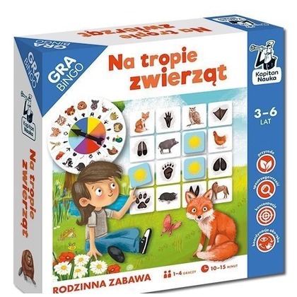 Kapitan Nauka. Na tropie zwierząt. Gra bingo