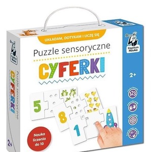 Kapitan Nauka. Puzzle sensoryczne. Cyferki