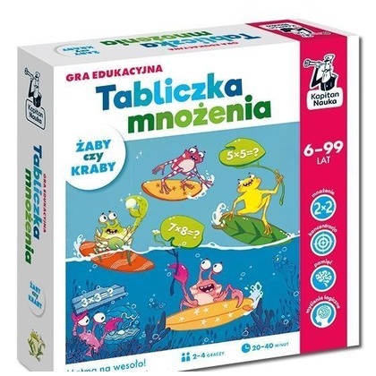 Kapitan Nauka. Tabliczka mnożenia. Żaby czy kraby