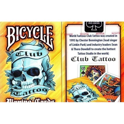Karty do gry Bicycle Tattoo Club V2 Orange