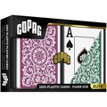 Karty do pokera Copag green/burgundy 2szt