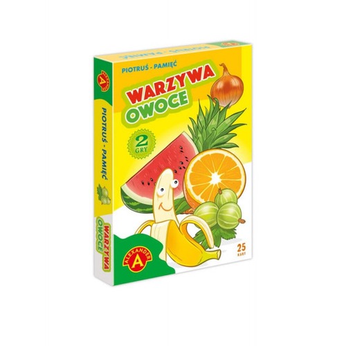 Karty Piotruś Pamięć: Warzywa i owoce