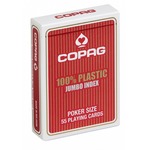 Karty Poker Plastik PKJ czerwone Jumbo 4p