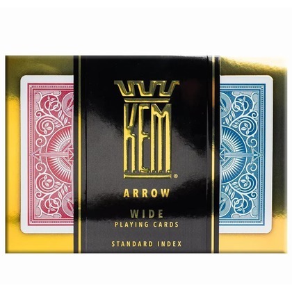 Karty Poker zestaw czerwono-niebieskie