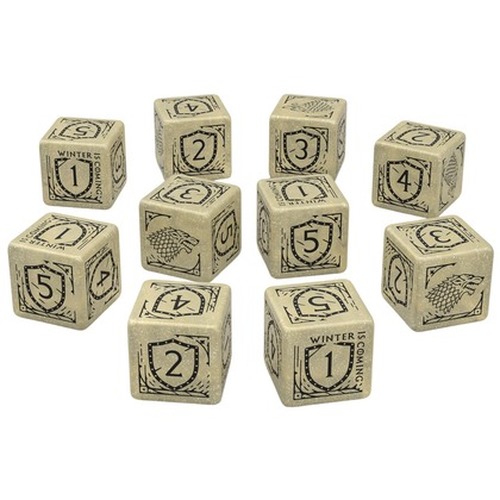 Komplet kości D6: Gra o Tron - Stark