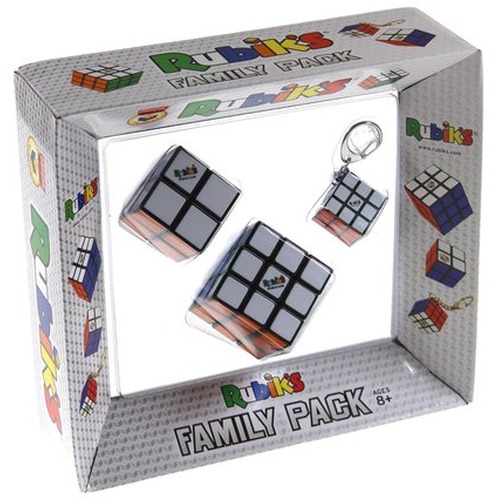 Kostka Rubika - Zestaw 3x3x3 + 2x2x2 + brelok 3x3x3 (Family Pack)