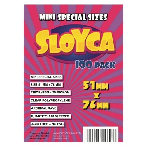 Koszulki Mini Special 51x76mm (100szt) SLOYCA
