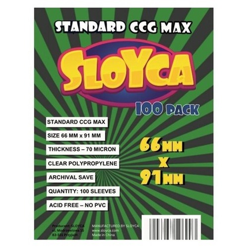 Koszulki Standard CCG MAX 66x91mm (100szt) SLOYCA