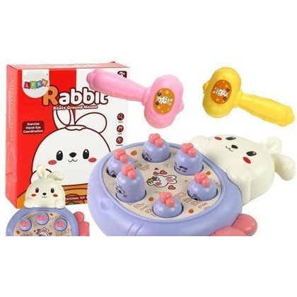 Królik do zbijania marchewki Whac-A-Mole fiolet