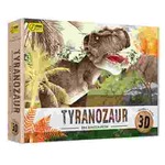 Książka i puzzle 3D era diznozaurów Tyranozaur