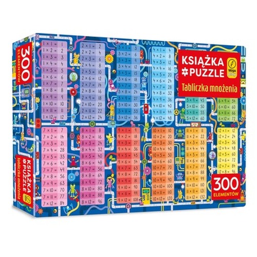 Książka i puzzle Tabliczka mnożenia 300 elementów