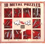 Łamigłówki metalowe 10 szt. ZESTAW CZERWONY