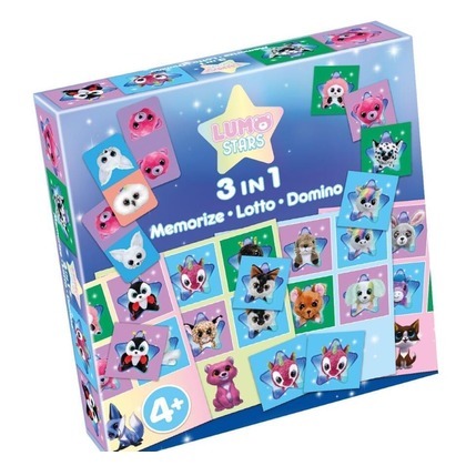 Lumo Stars 3w1: Memorize, Lotto, Domino