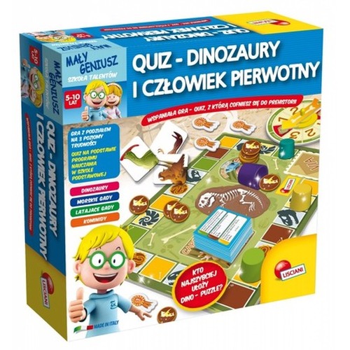 Maly Geniusz, Quiz - Dinozaury i czlowiek pierwotny