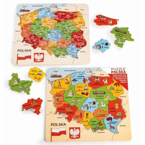 Mapa Polski puzzle